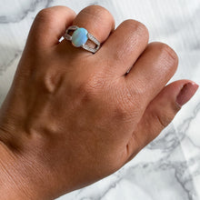Load image into Gallery viewer, 1.65ct Oval Opal Ring with Diamond Accents in 14K White Gold