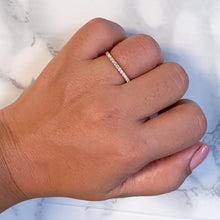 Load image into Gallery viewer, 0.35ctw Diamond Half Eternity Band in 18K Yellow Gold