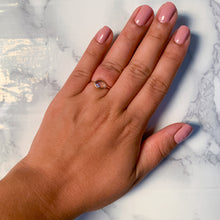 Load image into Gallery viewer, 1.33ct. Oval White Sapphire Ring in 14K Yellow Gold