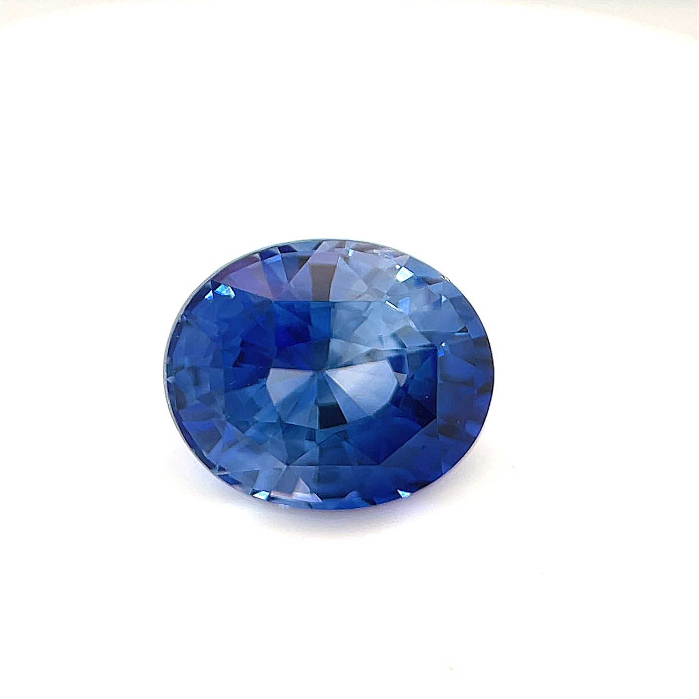 3.24 ct.  EGL Certified Oval  Blue Sapphire