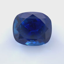 Load and play video in Gallery viewer, 3.29 ct. Cushion Blue Sapphire
