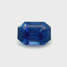 Load and play video in Gallery viewer, 2.28 ct. Heated Emerald Cut Blue Sapphire
