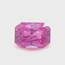 Load and play video in Gallery viewer, 1.50 ct. Radiant Cut Pink Sapphire
