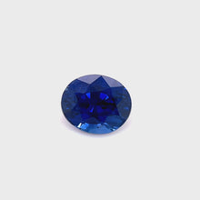 Load and play video in Gallery viewer, 0.62 ct. Unheated Oval Blue Sapphire
