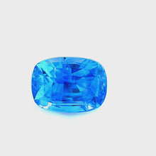 Load and play video in Gallery viewer, 2.12ct Blue Sapphire, Cushion, Unheated, Blue,EGL
