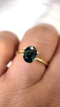 Load and play video in Gallery viewer, 2.18 ct. Oval  Bluish Green Sapphire
