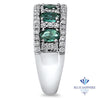 1.41ctw Oval Alexandrite Ring with Diamond Accents in 18K White Gold