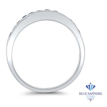 Load image into Gallery viewer, 0.35ctw Round Blue Sapphire Ring in 18K White Gold
