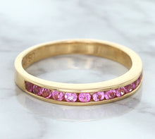 Load image into Gallery viewer, 0.35ctw Round Pink Sapphire Ring in 14K Rose Gold
