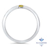 0.10ct Round Yellow Sapphire Ring in 18K White Gold