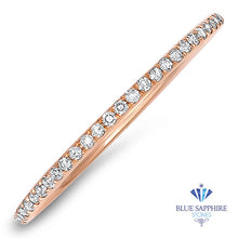 Load image into Gallery viewer, 0.20ctw Half-Eternity Diamond Ring in 14K Rose Gold

