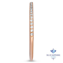 Load image into Gallery viewer, 0.20ctw Half-Eternity Diamond Ring in 14K Rose Gold
