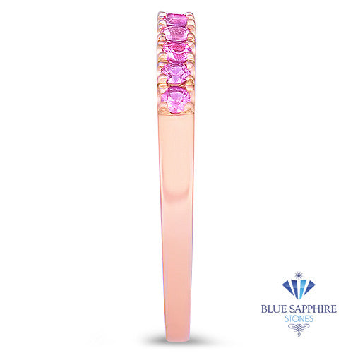0.35ctw Round Pink Sapphire Ring in 18K Rose Gold