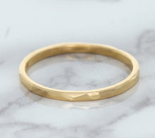 Load image into Gallery viewer, 1.6mm Hammered Band in 14K Rose Gold
