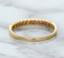 Load image into Gallery viewer, 0.35ctw Round Pink Sapphire Ring in 18K Rose Gold
