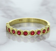 Load image into Gallery viewer, 0.30ctw Round Ruby Ring in 14K Yellow Gold
