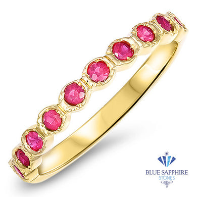 0.30ctw Round Ruby Ring in 14K Yellow Gold