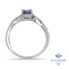 0.45ct Round Lavender Sapphire Ring with Diamonds in 18K White Gold