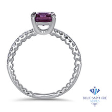 Load image into Gallery viewer, 1.56ct Cushion Pink Sapphire Ring with Diamond Accents in 18K White Gold
