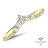 0.38ctw Diamond Pointed Band in 18K Yellow Gold