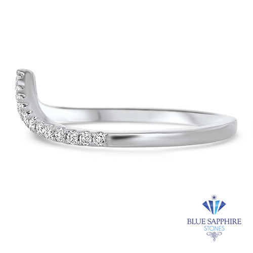0.17ctw Diamond Pointed Band in 18K White Gold