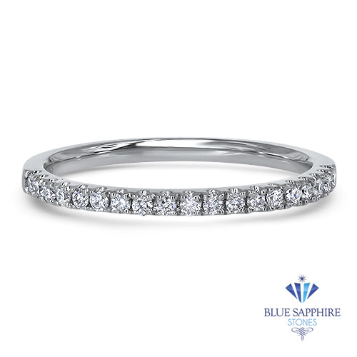 0.20ctw Diamond Half Eternity Band in 18K White Gold