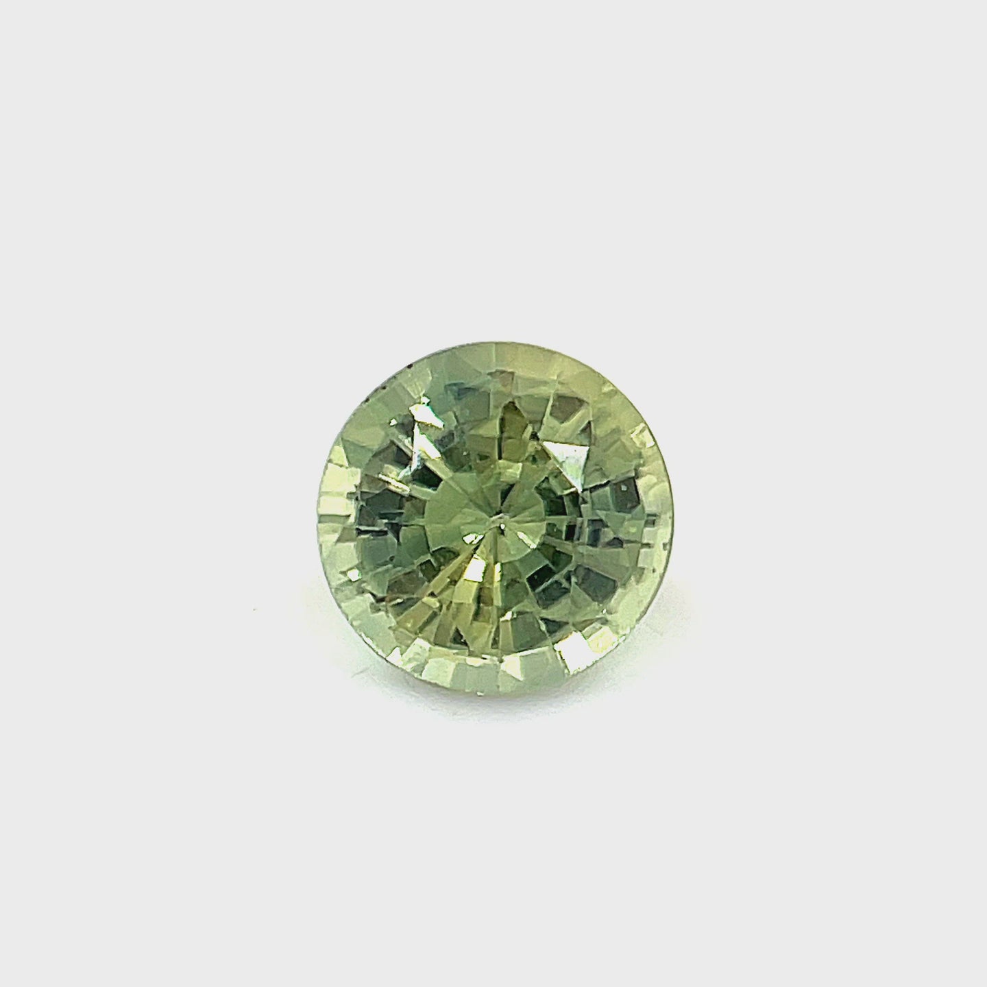 0.99 ct. Round Green Sapphire