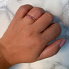 0.10ct Round Pink Sapphire Ring in 14K Rose Gold