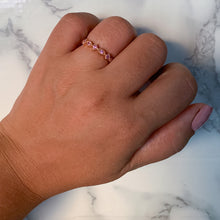 Load image into Gallery viewer, 0.22ctw Pink Sapphire Alternating Marquise Ring in 14K Rose Gold
