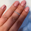 2.5mm Scalloped Band in 14K White Gold