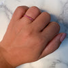 0.26ctw Round Pink Sapphire Ring in 14K Rose Gold